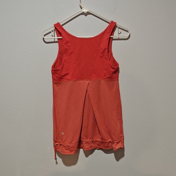 Lululemon Athletica Run: Ta Ta Topper Tank Red Orange Size 6 - Picture 4 of 9
